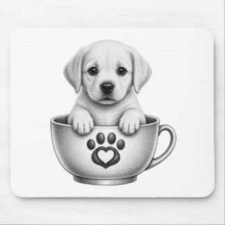 Theekop Labrador Retriever Puppy Muismat