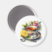  theekop met citroen magneet (Voorkant / Achterkant)