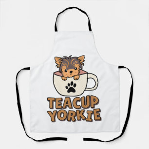 Theekop Yorkie pup  Schort