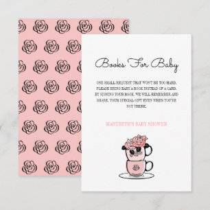 Theekopje & Bloemen Baby Shower Breng Eén Boek Ver Kaart