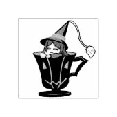 theekopje 	rubberstempel (Afrduk)