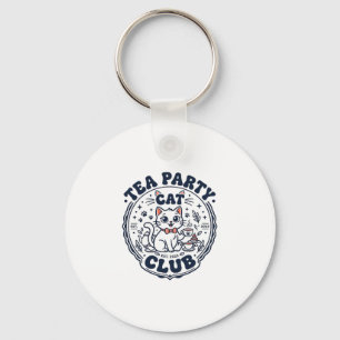 Theekrans Kat Kattenliefhebber Shirt Kunst - Theek Sleutelhanger