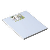 Theekransje in de oude tuin notitieblok (Schuin)