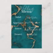 Theel Agate Marmer Gouden Kintsugi Menu Envelop (Voorkant)