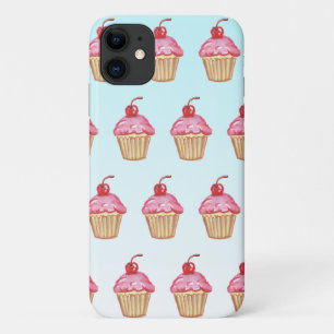 Theelepelroze Aardbeientaartjes iPhone 11 Hoesje