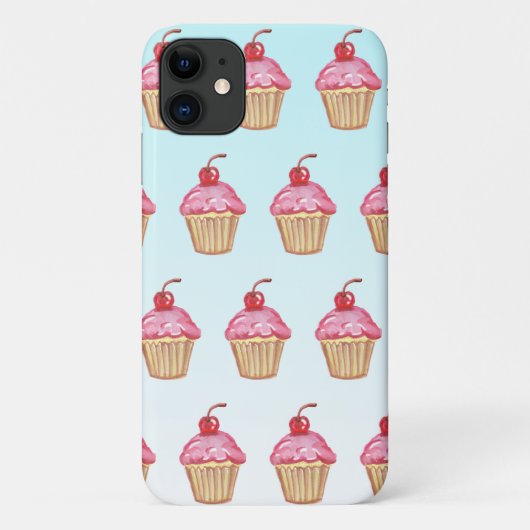 Theelepelroze Aardbeientaartjes Case-Mate iPhone Case (Achterkant)
