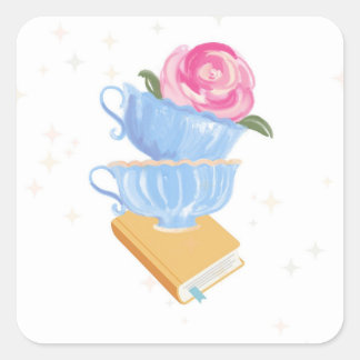 Theeliefhebber Sticker | Gezellige Lezen Decal