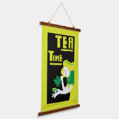 Theemuur Art Poster Print Hangend Wandkleed (Gebogen)