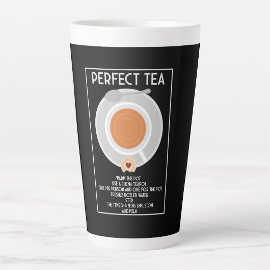 Theemuur Art Poster Print Latte Mok (Voorkant)