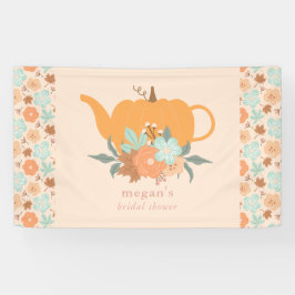 Theepartij Pompoen Bruiloft Feest Banner