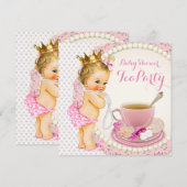 Theepartij voor prinsessen kaart (Voorkant / Achterkant)