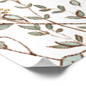 Theepartij Wildflower Shower Welkomstposter 24x32 Poster (Hoek)