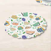 theepatroon kartonnen onderzetters (Gekanteld)