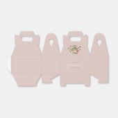 TheePot Feest Roze Bloemige Vlinders Bruidsdiner Bedankdoosjes (Uitgevouwen)