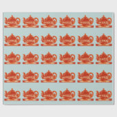 Theepot Grappige Drink Thee Cadeaupapier (Vlak)