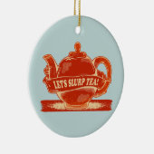 Theepot Grappige Drink Thee Keramisch Ornament (Rechts)