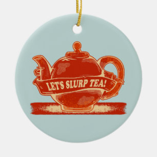 Theepot Grappige Drink Thee Keramisch Ornament