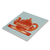 Theepot Grappige Drink Thee Tegeltje (Zijkant)