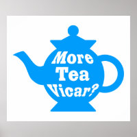 Theepot - Meer thee, dominee? - Midden blauw en wi
