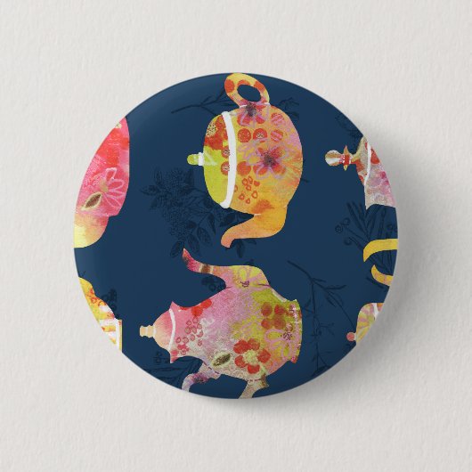 Theepot obsessie ronde button 5,7 cm (Voorkant)