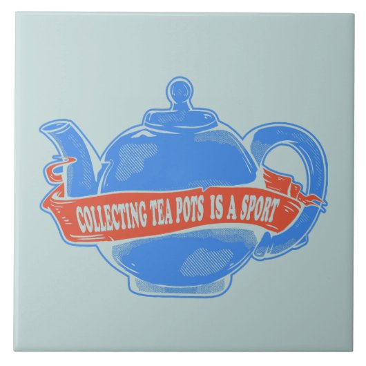 Theepot Verzamelen Theepot Tegeltje (Voorkant)