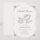  theepot vrijgezellenfeest kaart (Voorkant / Achterkant)