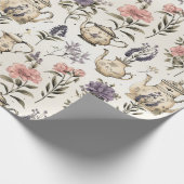  theepotten en -bloemen cadeaupapier (Hoek)