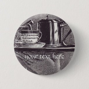 theerlade ronde button 5,7 cm
