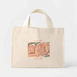 Theerozen uit de tuin mini tote bag