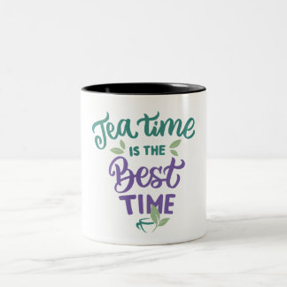 Theetijd belettering Mok ontwerp