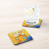 Theetijd drankvloermatje bier onderzetter (Rechterzijde)