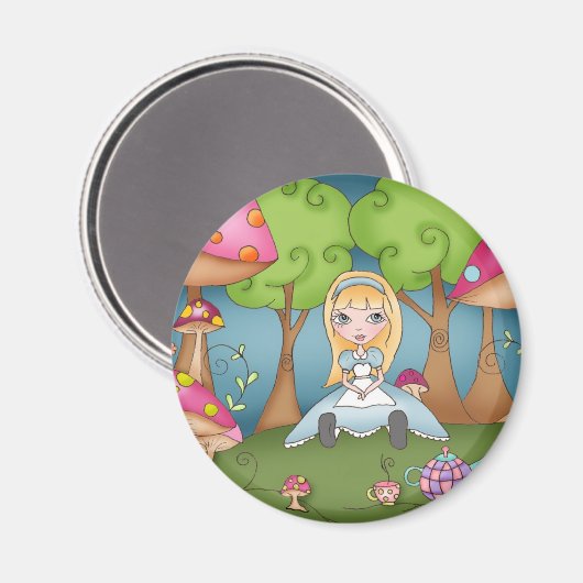 Theetijd met Alice - Magneet (Voorkant / Achterkant)