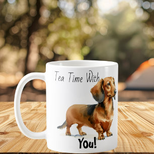 Theetijd met jou! Teckel Schattig Koffiemok