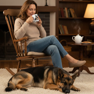 Theetijd Met Mijn Herder Modern Koffiemok