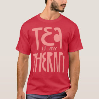 theetijd omgezette thee is mijn therapie 1 t-shirt