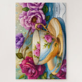 Theetijd - Tea Cup Kunst Legpuzzel (Verticaal)