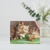  theetijden, aangepast briefkaart (Staand voorkant)