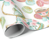 Theetijdpatroon Cadeaupapier (Rol Hoek)