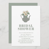 Theetuin Bruiloft Uitnodiging  (Voorkant / Achterkant)