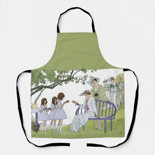 Theetuinfeestje Schort (Voorkant)