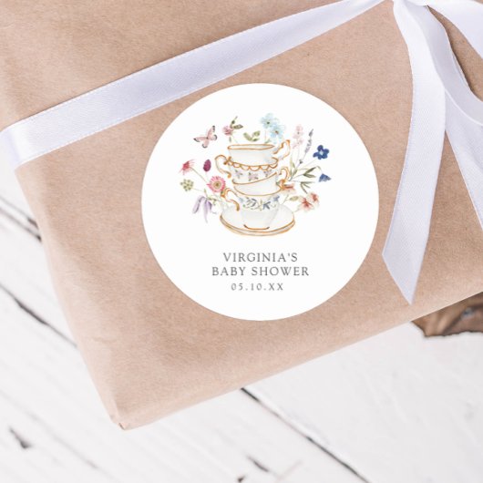 Theevisite Baby Shower Sticker