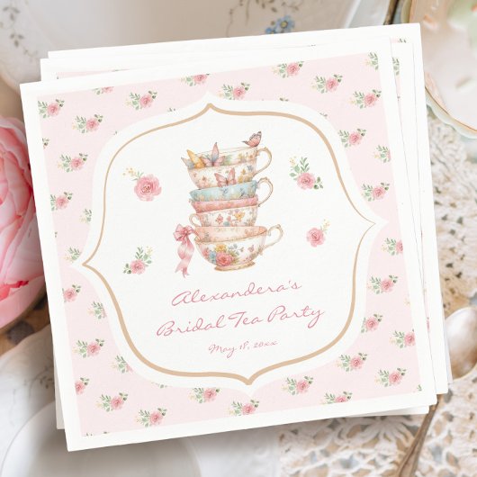 Theevisite Bruidsfeestje Servet