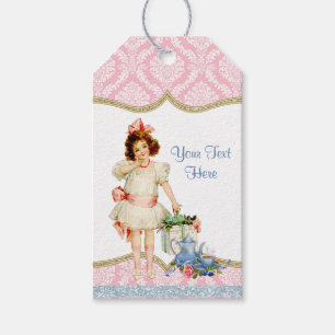 Theevisite voor Meisjes Cadeaulabel