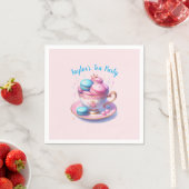 Theevisite voor prinsessen met Macarons Servet (Insitu)