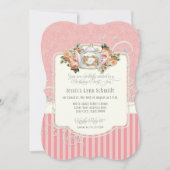 Theevisite Waterverf Elegante Rozen Verjaardagsfee Kaart (Voorkant)