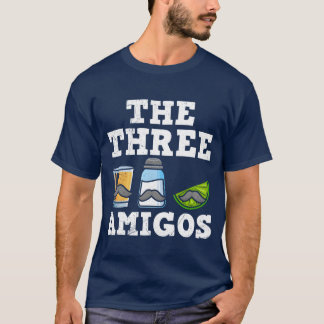 Thehree Amigosequila Meican Drink Meico funny T-shirt