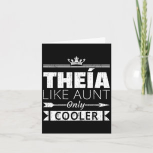 Theia koeler grappige Griekse tante moederdag Kaart