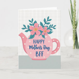Théière Bonne Fête des Mères Carte