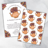 Théière d'automne Carte d'anniversaire 60 ans Show