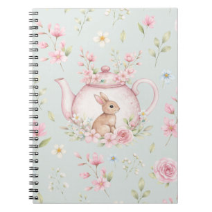 Théière de Lapin Fantaisiste Cahier Floral de Prin